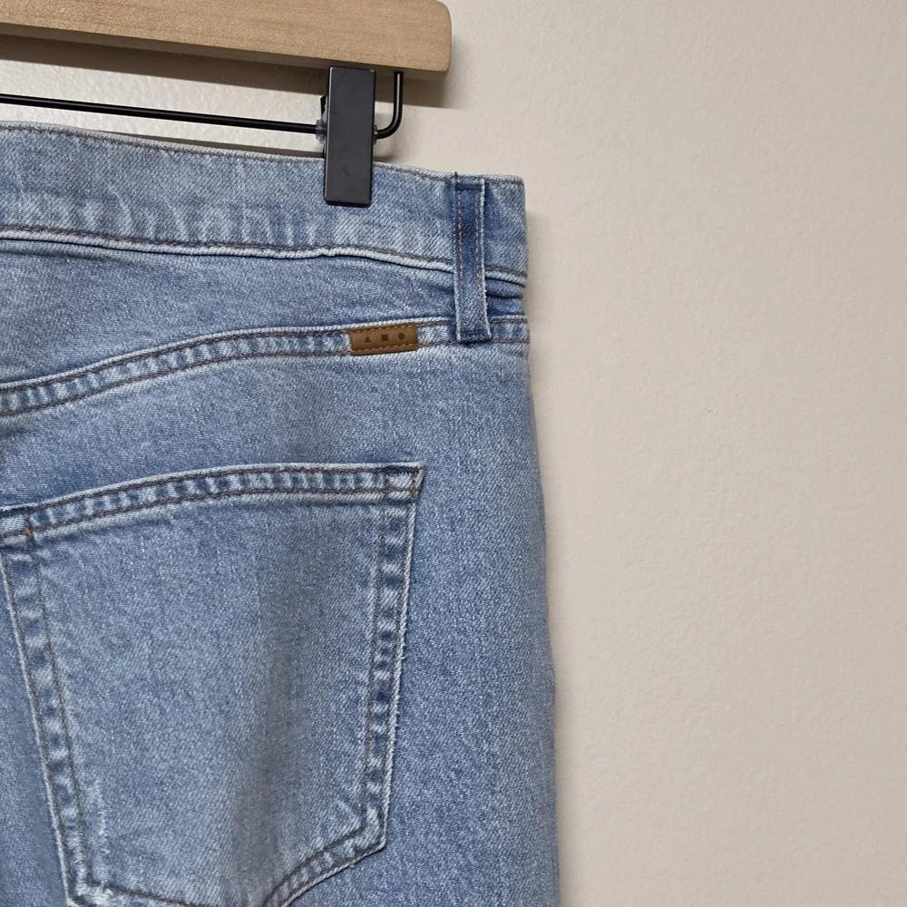 AYR The Roadie Wide Leg Jeans Light Wash Blue High Rise Denim Size 29 Womens